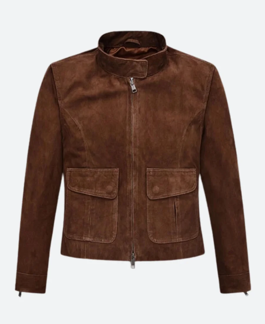 Hayley Atwell Mission Impossible Suede Leather Jacket