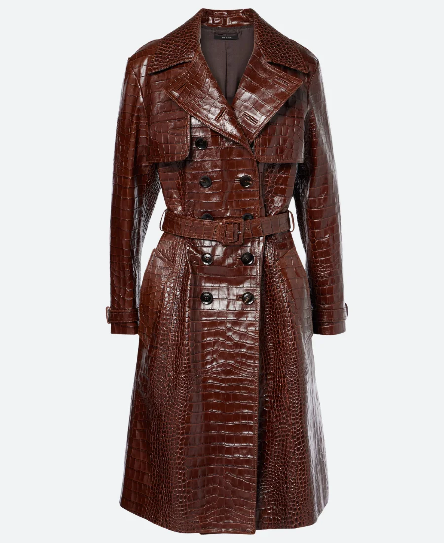 Only Murders In The Building S04 Selena Gomez Crocodile Coat