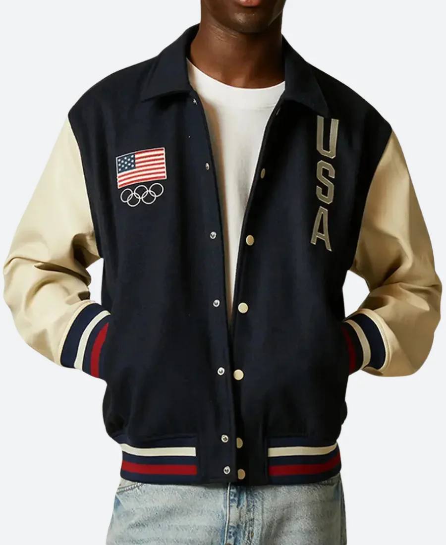 Paris Olympic 2024 Team Usa Varsity Jacket