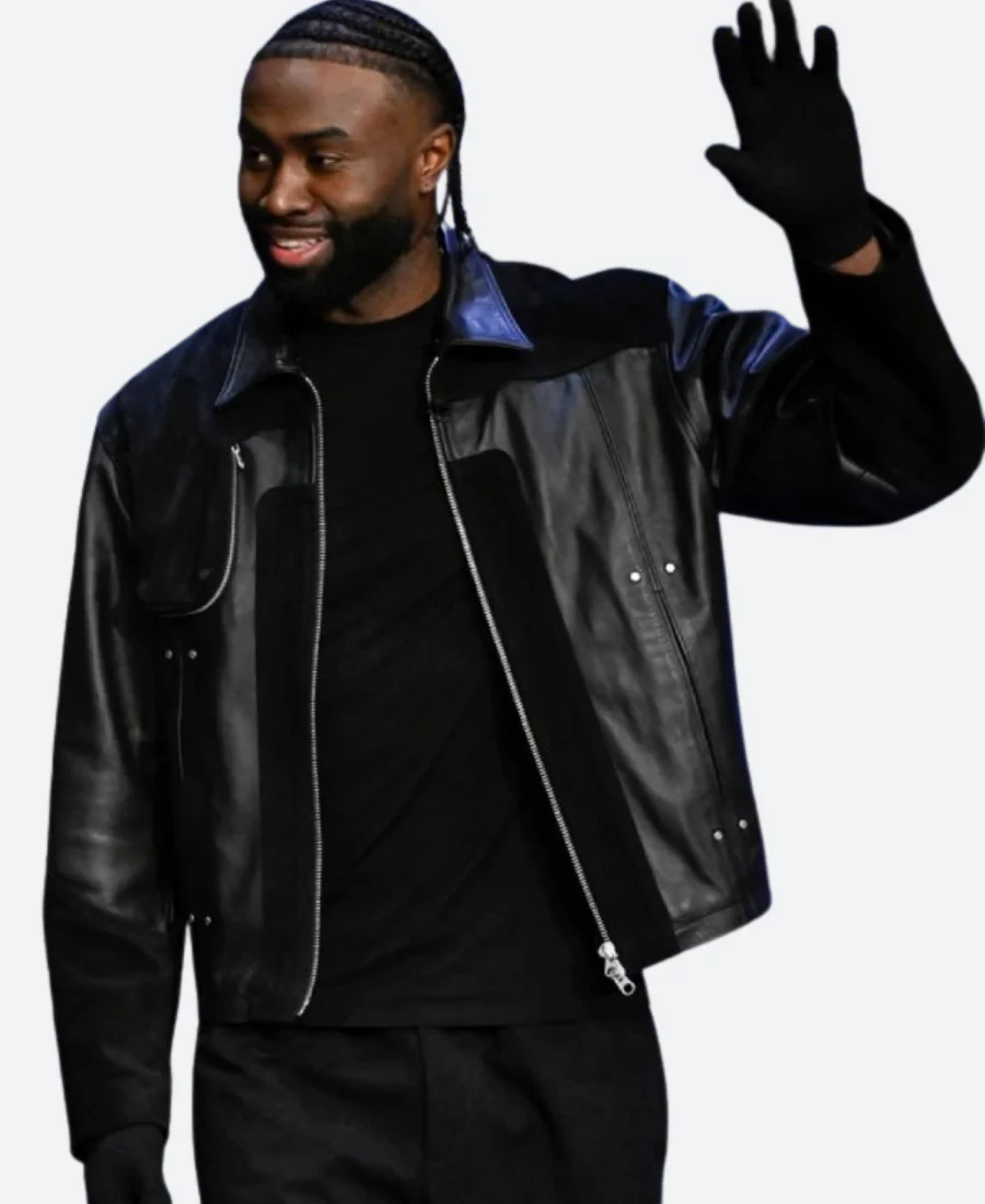 The Tonight Show Jaylen Brown Leather Jacket