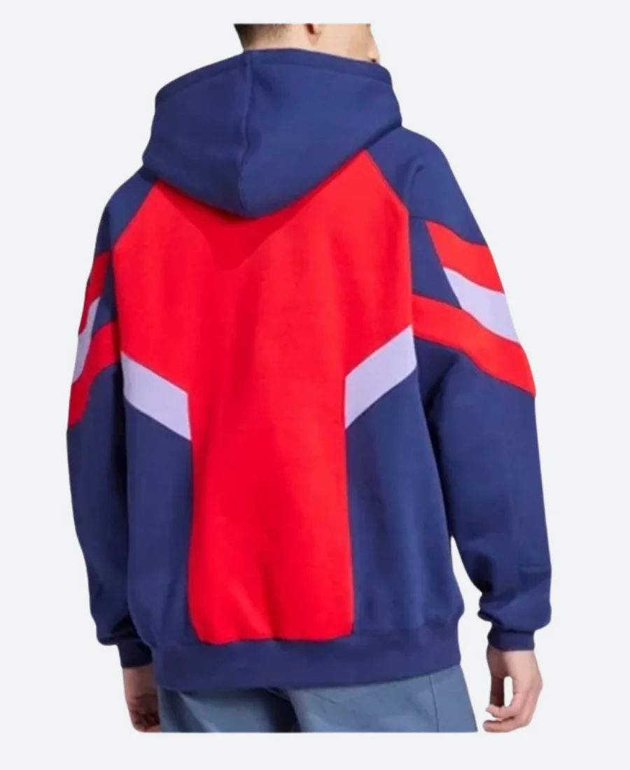 Arsenal Red & Blue Hoodie BAck Image