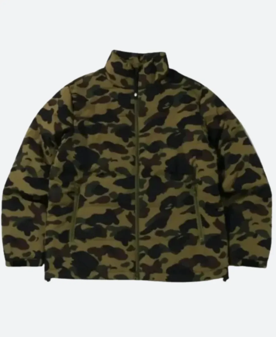 Bape Down Camo Jacket Front Image