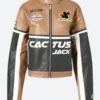 Cactus Jack Leather Jacket Front Image
