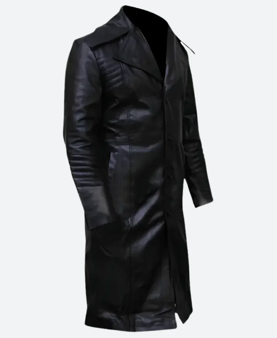 Carlitos Way Carlito Brigante Trench Leather Coat - Image 3