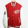 Detroit Red Wings Todd Mclellan Letterman Varsity Jacket Front Image