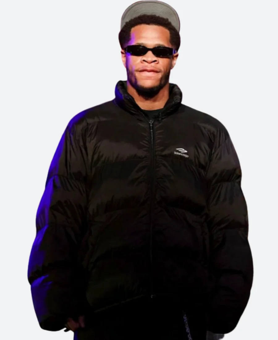 Devin Haney 3B Sports Puffer Jacket Actor Image