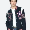 Dylan Michael Douglas Letterman Varsity Jacket Front Image