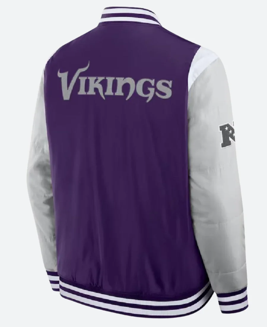 Elements Elite X Minnesota Vikings Varsity Jacket Back Image
