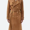 FBI Most Wanted S05 Nina Chase Suede Leather Coat Front image