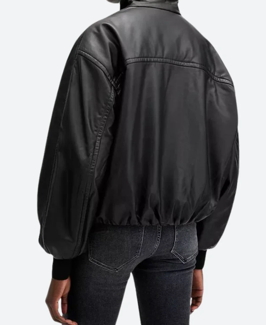 FBI Most Wanted S06 Hana Gibson Leather Jacket Back Image