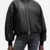 FBI Most Wanted S06 Hana Gibson Leather Jacket Collar Image