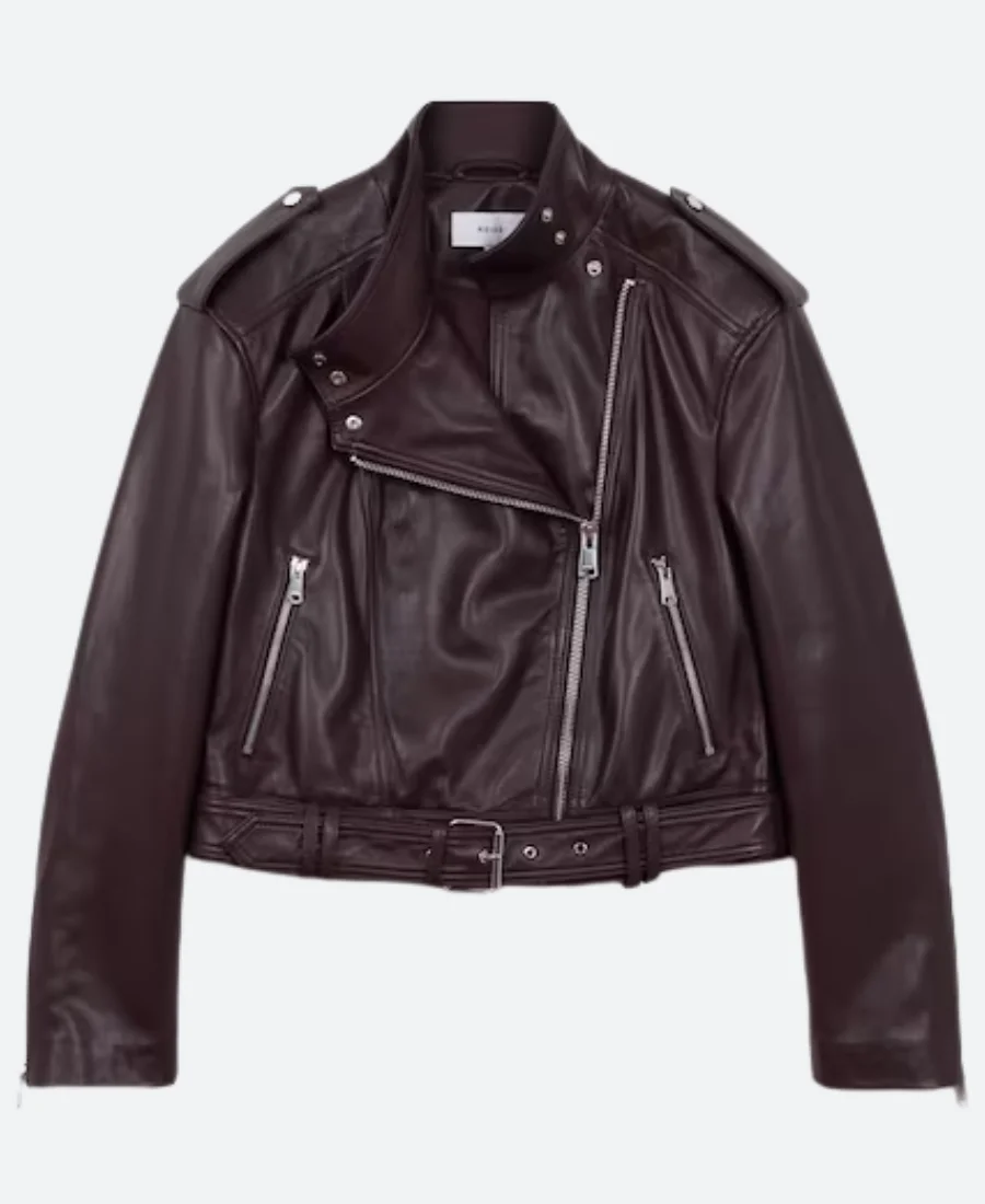 FBI Most Wanted S06 Hana Gibson Leather Jacket Front Image