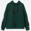 Gallery Dept Pullover Hoodie Dark Green Front Image