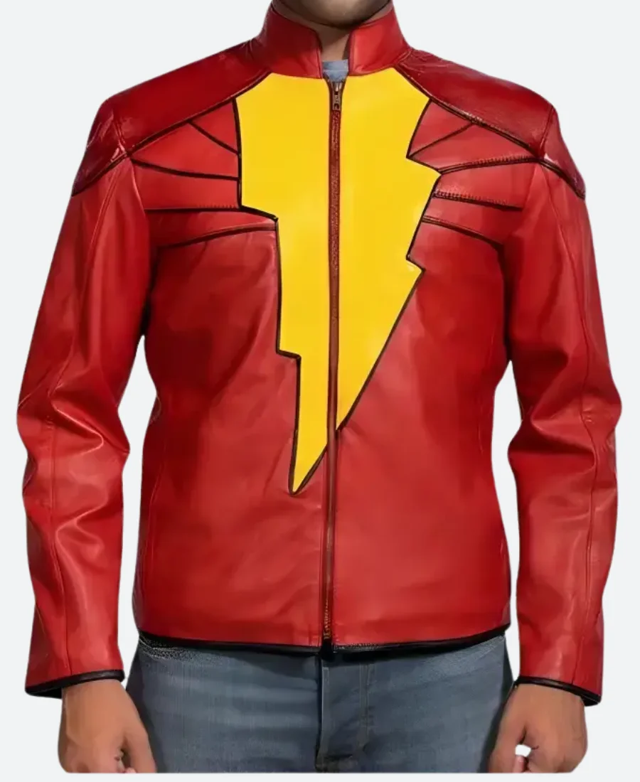 Injustice Gods Shazam Leather Jacket
