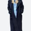 Jennifer Lawrence Black Coat Front image