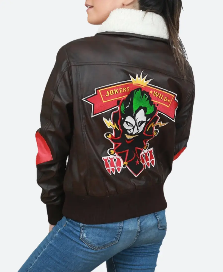 Jokers Wild Harley Quinn Bombshell Jacket Back Image