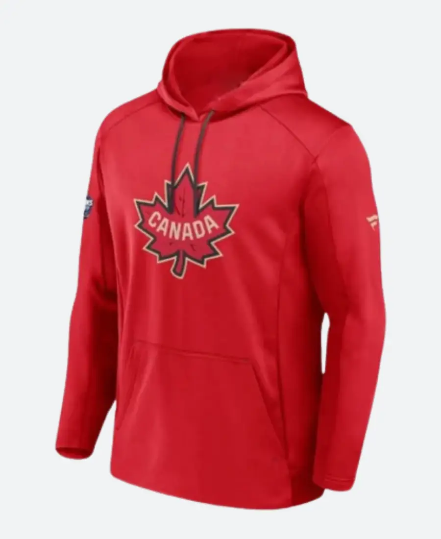 Jon Cooper Canada 2025 Red Hoodie Front Image