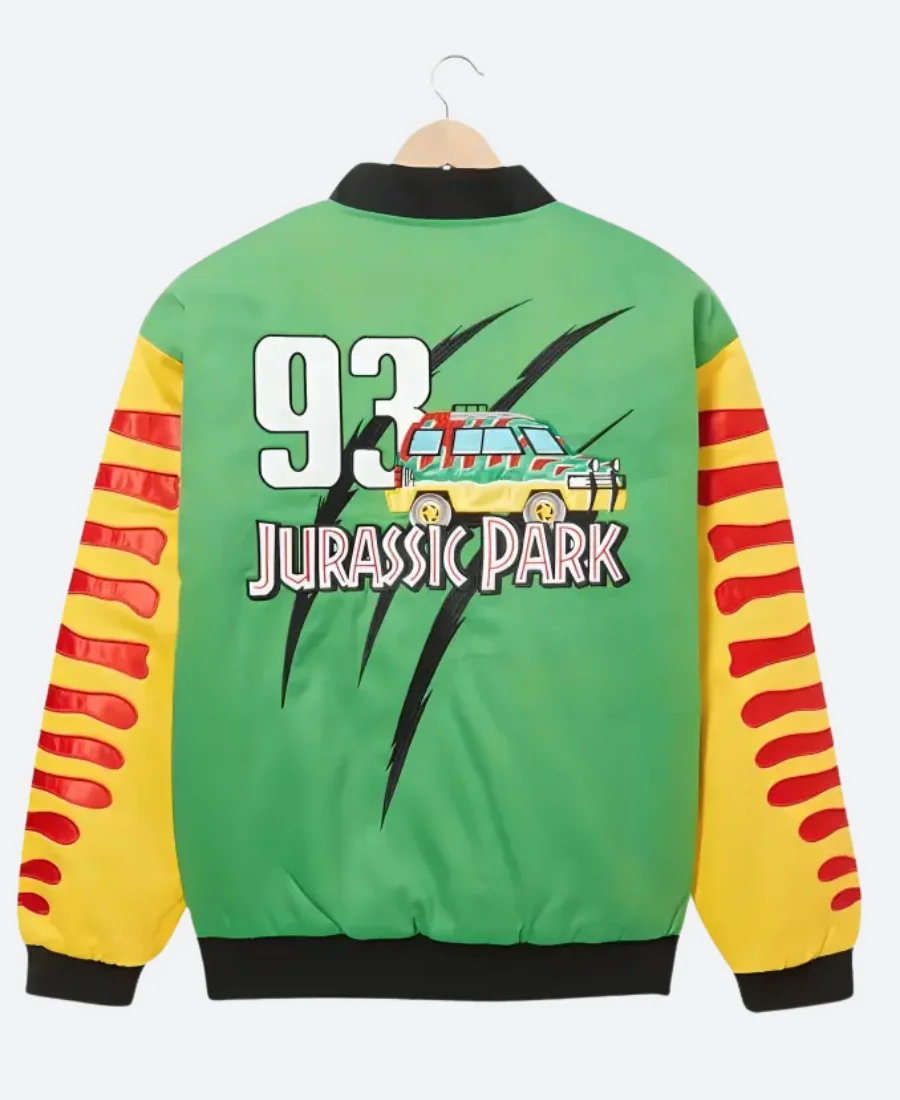 Jurassic Park Jeep Racing Jacket Back Image