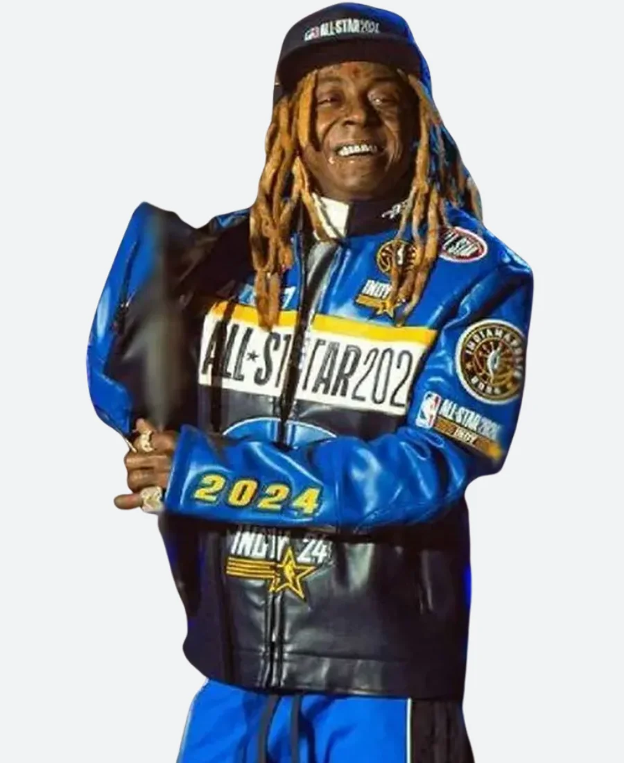 Lil Wayne NBA All Star 2024 Leather Jacket