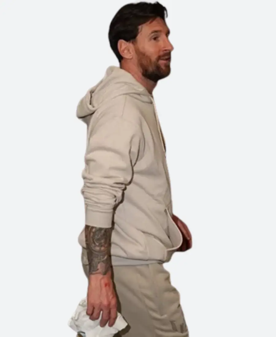 Lionel Messi Super Bowl LIX Hoodie Front Image