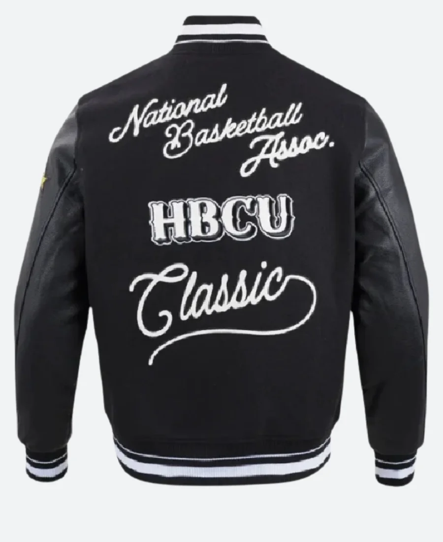 NBA All-Star Game x HBCU Letterman Varsity Jacket Back Image