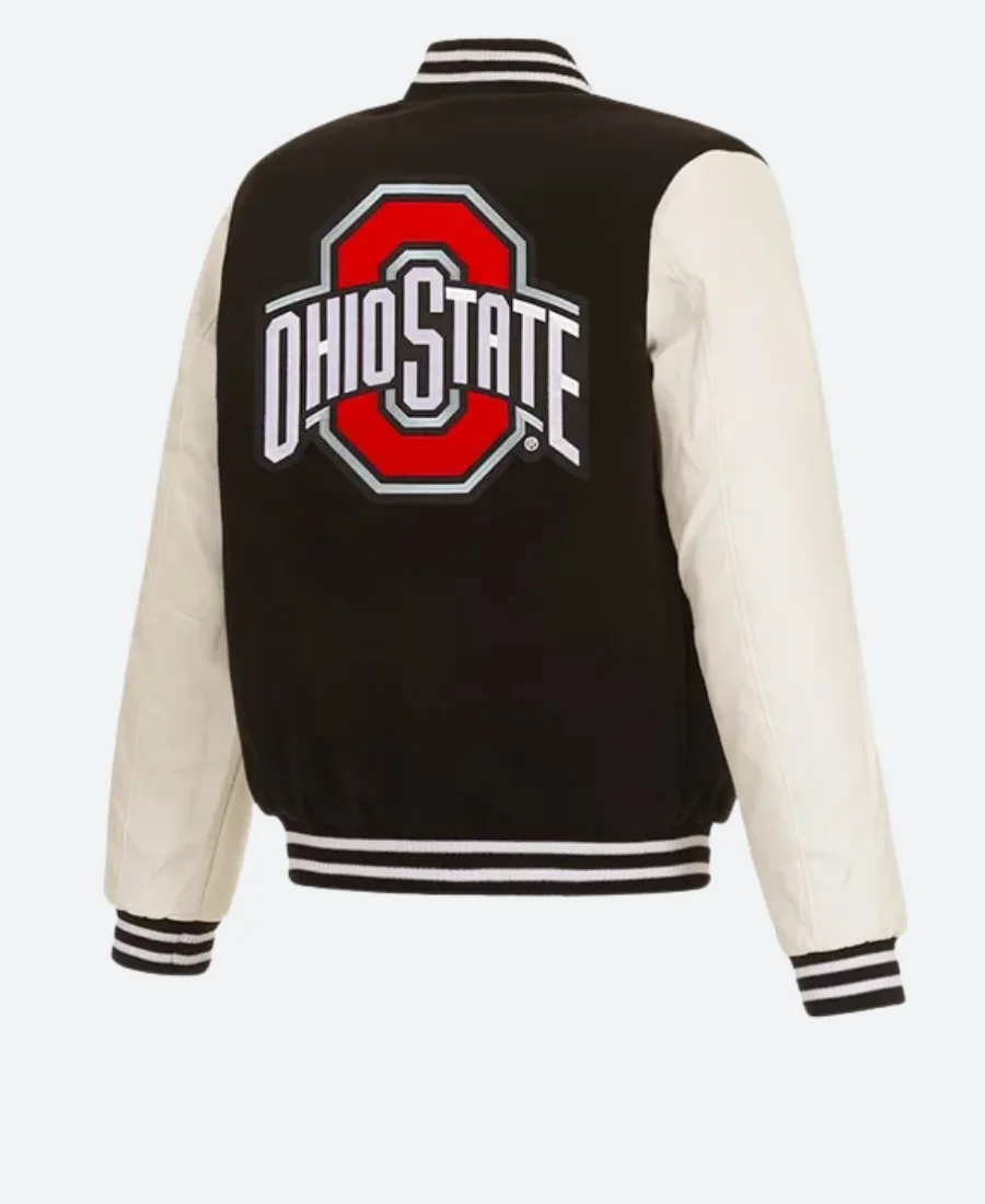 NCAA Ohio State Buckeyes Letterman Varsity Jacket BAck Image