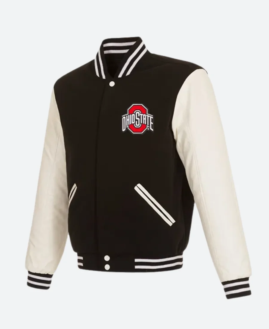 NCAA Ohio State Buckeyes Letterman Varsity Jacket Front Image