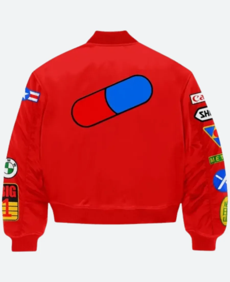 Neo-Tokyo Akira Red Bomber Jacket Back Image