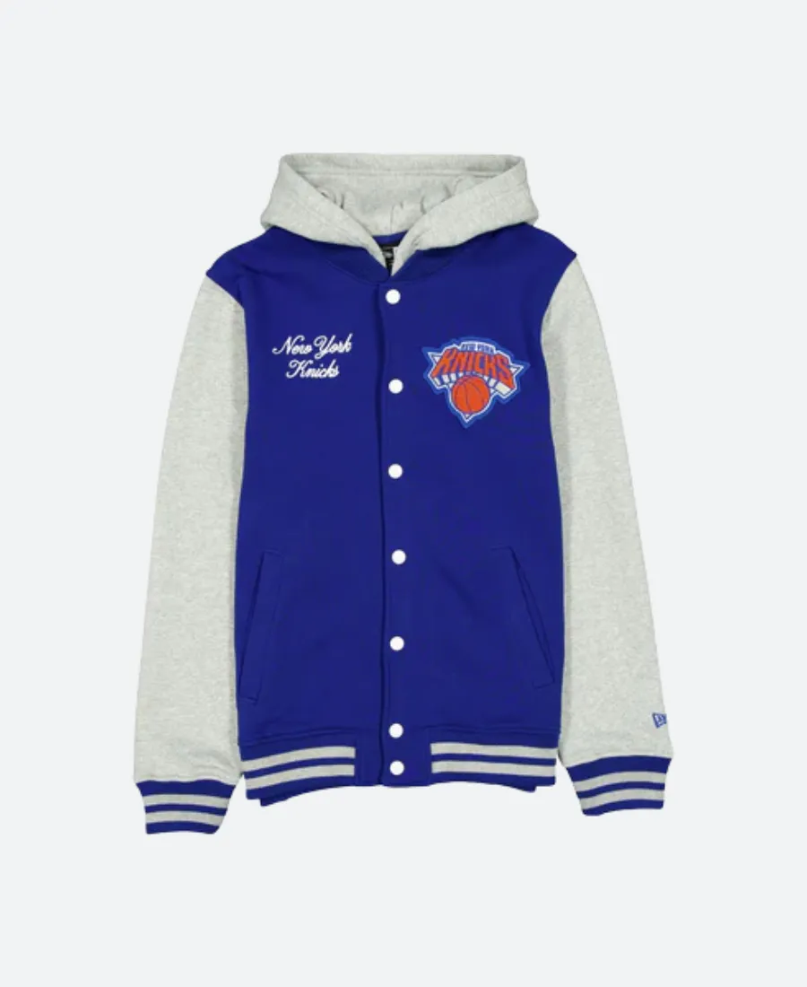 New York Knicks Throwback Prep Jacket Front Image