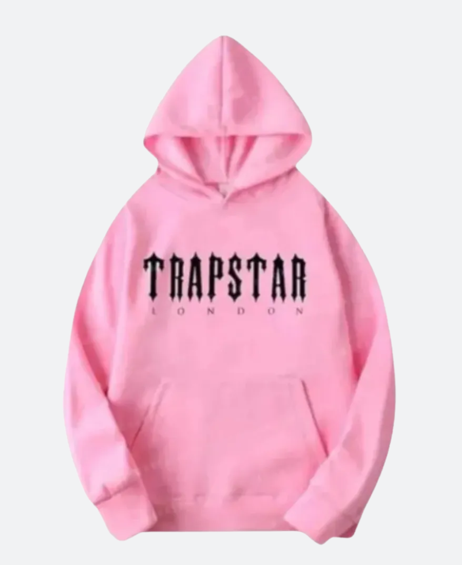 Pink Trapstar Hoodie Front Image