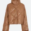 Ragnarok S03 Saxa Quilted Leather Puffer Jacket Front Image