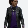 Spider-Man Phin Mason Tinkerer Leather Jacket Front Image