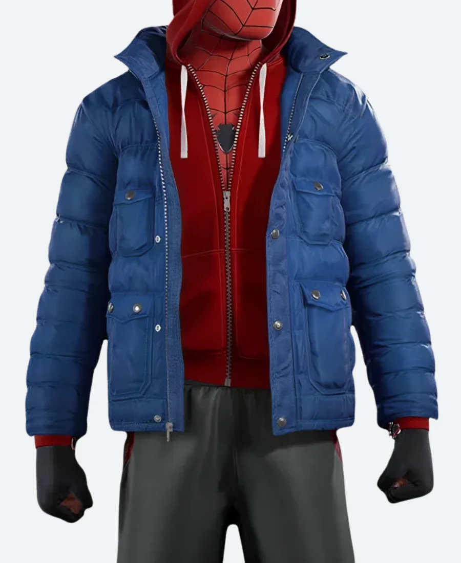 Spider-Man Puffer Jacket Front Image