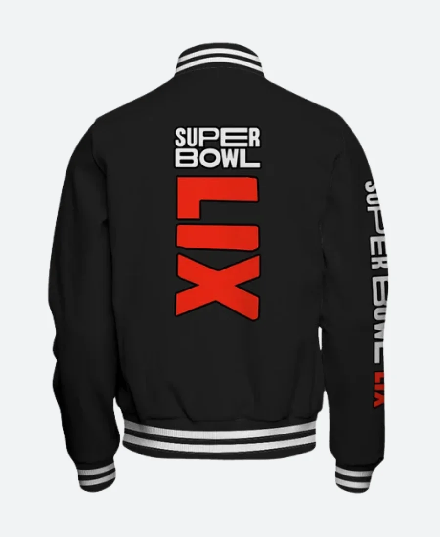 Super Bowl LIX Varsity Jacket Back Image