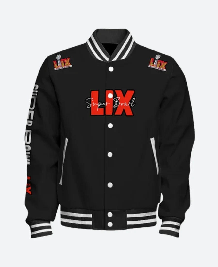 Super Bowl LIX Varsity Jacket Front Image