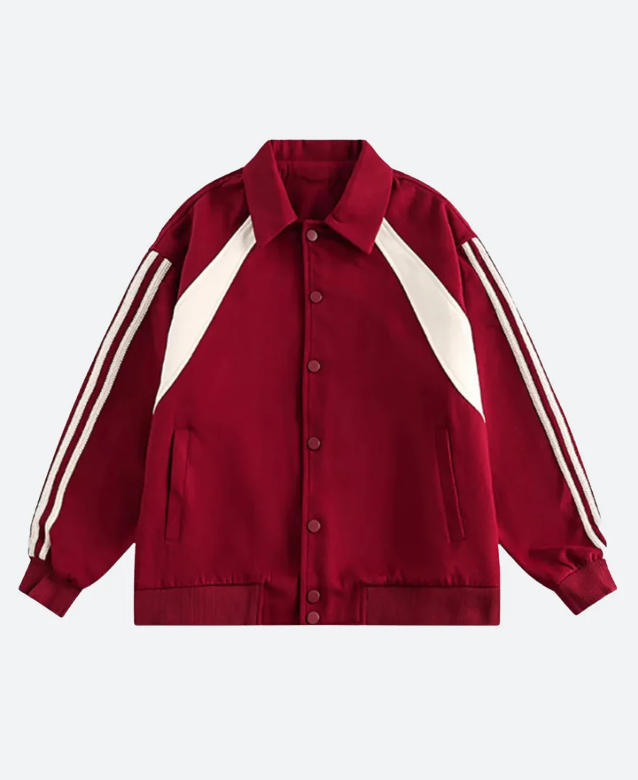 Taylor Swift Red Varsity Jacket Front Image