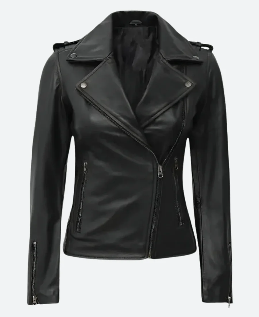 The Boys S03 Kimiko Miyashiro Leather Jacket Front IImage