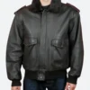 The Thing R.J. MacReady Leather Jacket Front Image