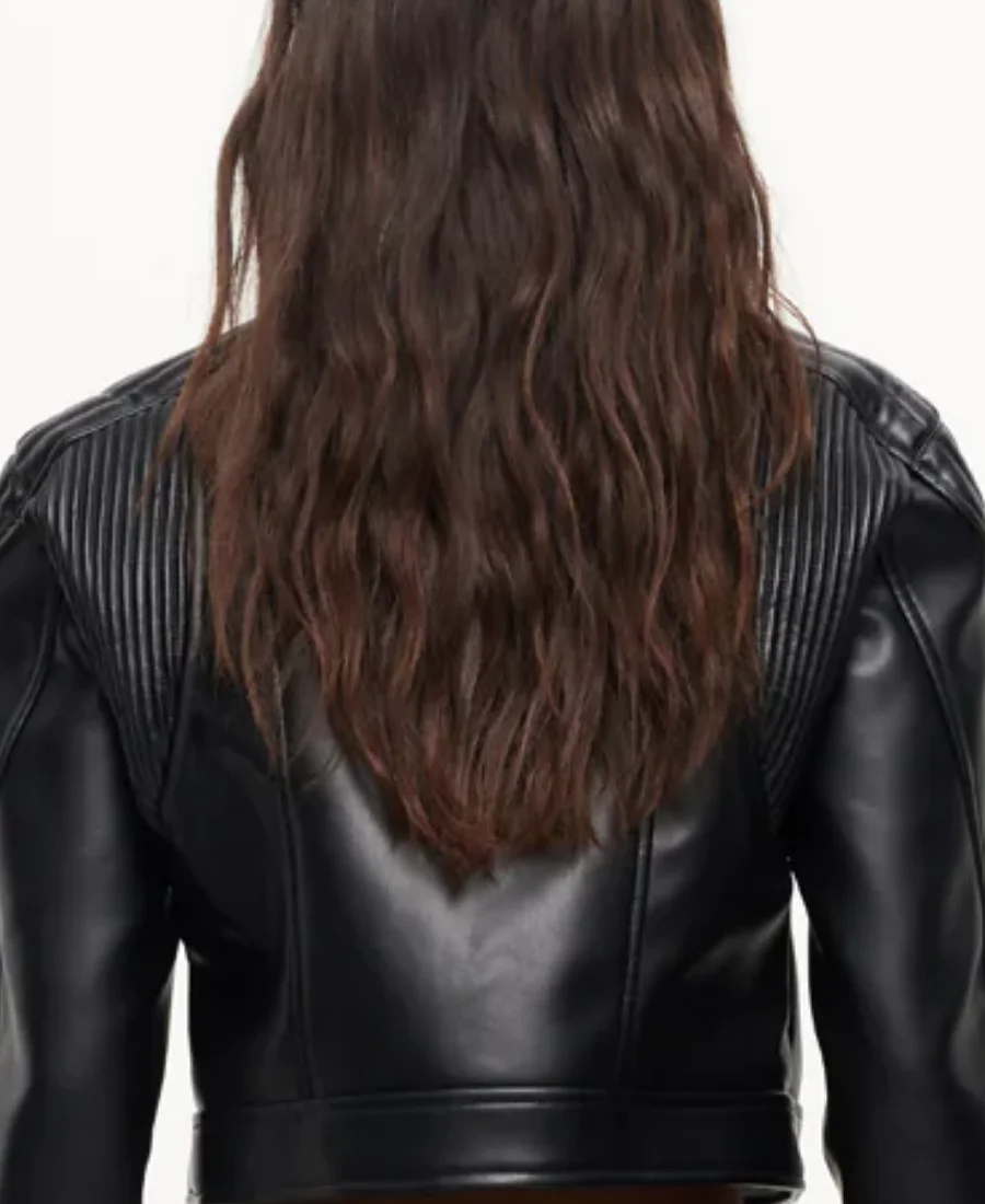 The Voice S27 Alanna Lynise Leather Jacket back Image
