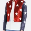 USA Independence Day Leather Jacket Front Image