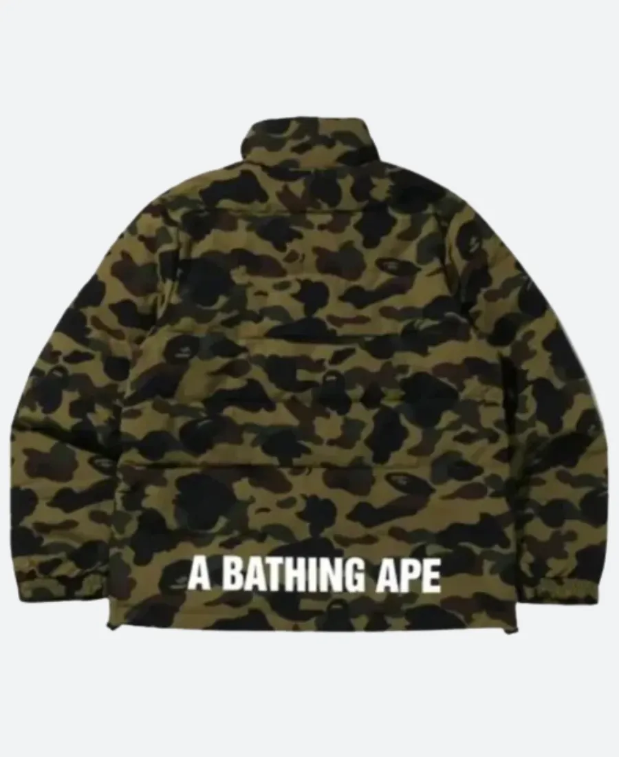 Bape Down Camo Jacket Back Image