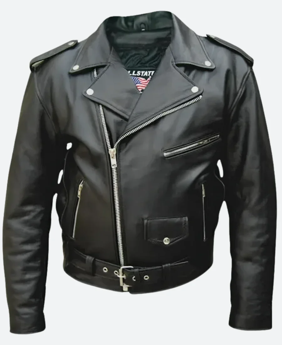WWE Cody Rhodes US Flag Leather Jacket Front Image