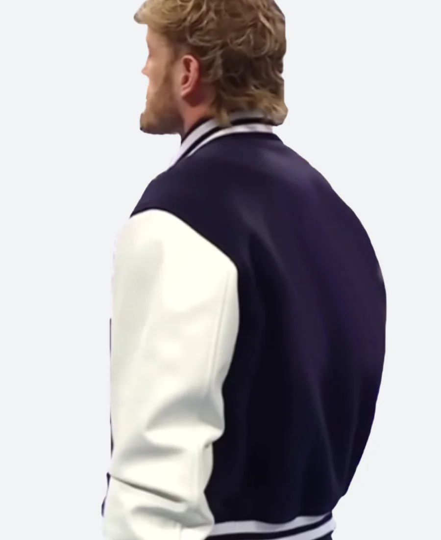 WWE- Smackdown Logan Paul Varsity Jacket back image