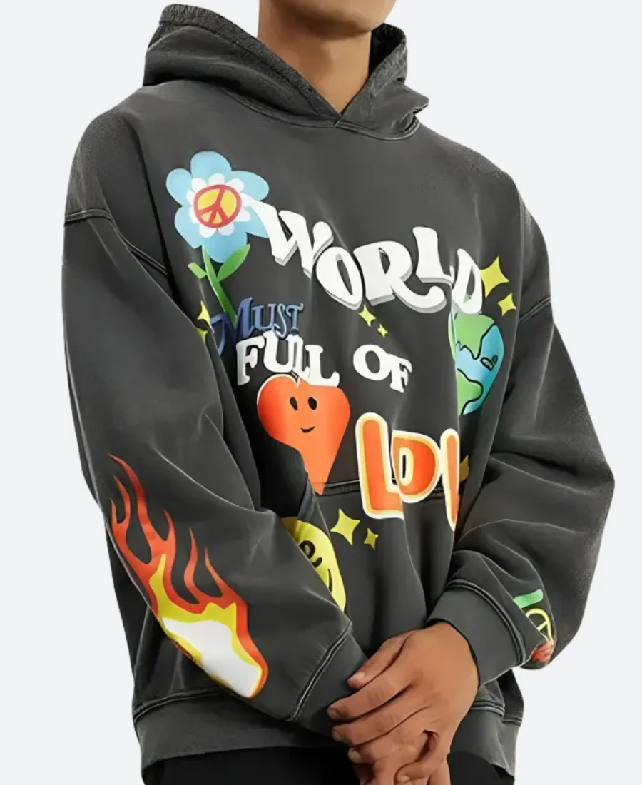 World Of Love Hoodie Front Image