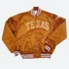 90’s Texas Longhorns Varsity Jacket Brown Front Image