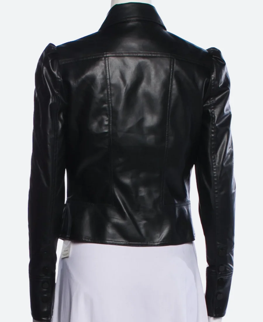 After Midnight Taylor Tomlinson Leather Jacket Back Image