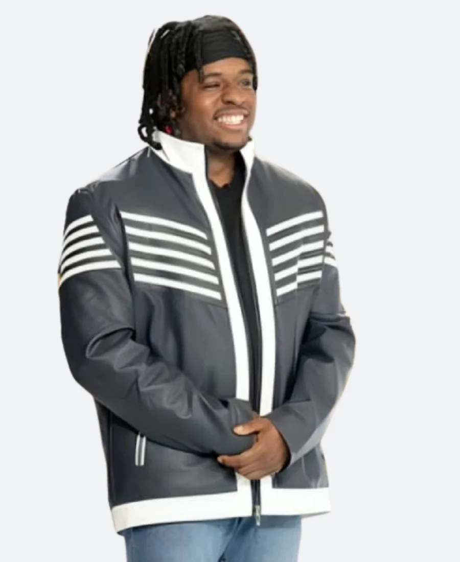 American Idol S23 Desmond Roberts Leather Jacket Actor Image