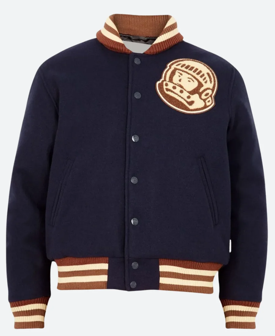 Astro BBC Black Varsity Jacket Blue Front Image