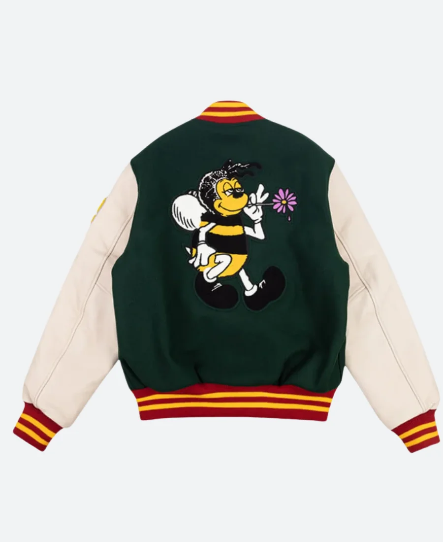 Bee Line Varsity Jacket Back Image