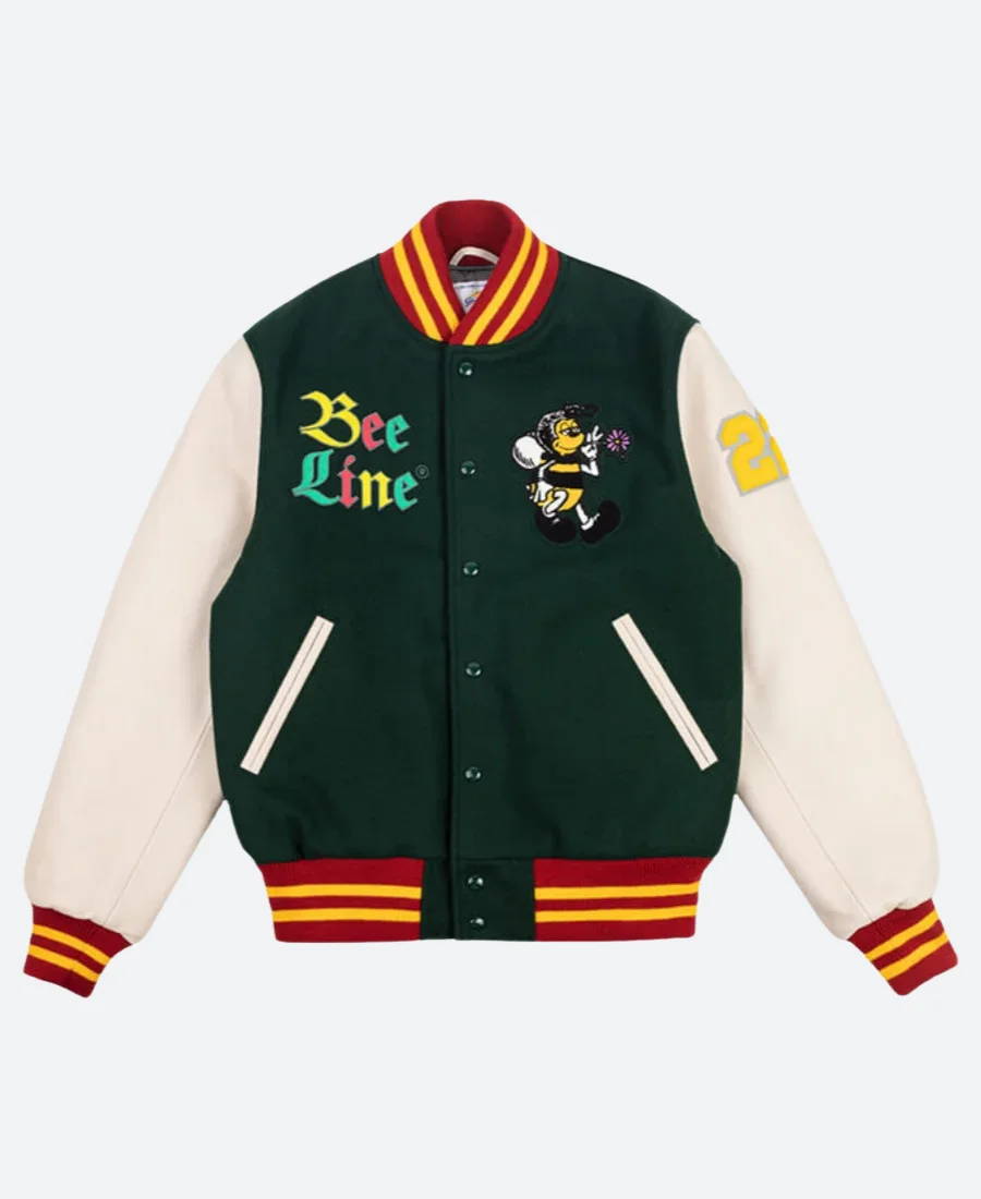 Bee Line Varsity Jacket Front Image
